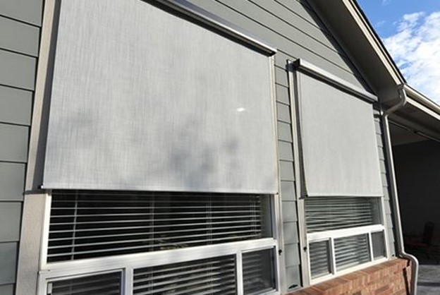 Another example of roller and solar shades